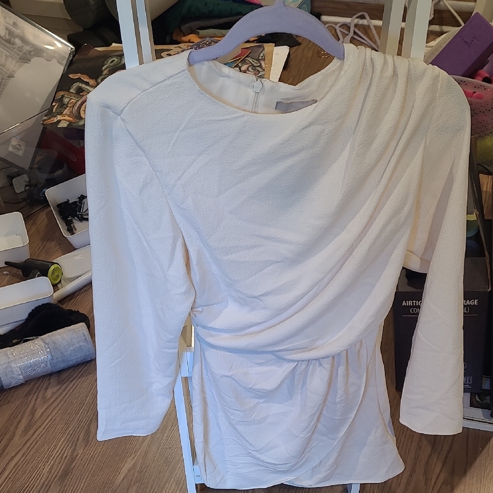 Elegant Cream Women's Top